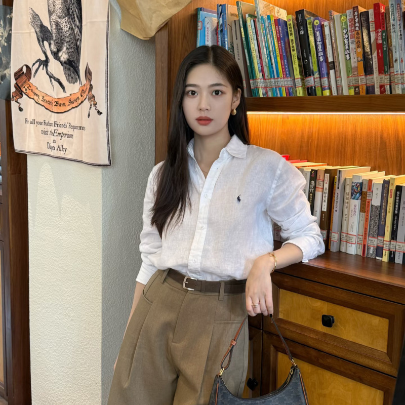 [Ready Stock] Raf Linen Shirt High Version Can Be Scanned to Get the Old Money Style Shirt, the Same Style as the Senior Blogger