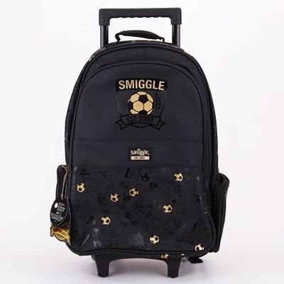 Cadena dedicada mochila escolar australiana smiggle trolley mochila escolar de remolcador de dibujos animados de gran capacidad mochila para estudiantes de primaria y secundaria