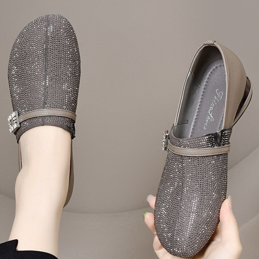 2026 nuevo verano para usar zapatos de mujer de alta calidad con suela suave, zapatos de moda con tacón pequeño, zapatos de moda superfluos