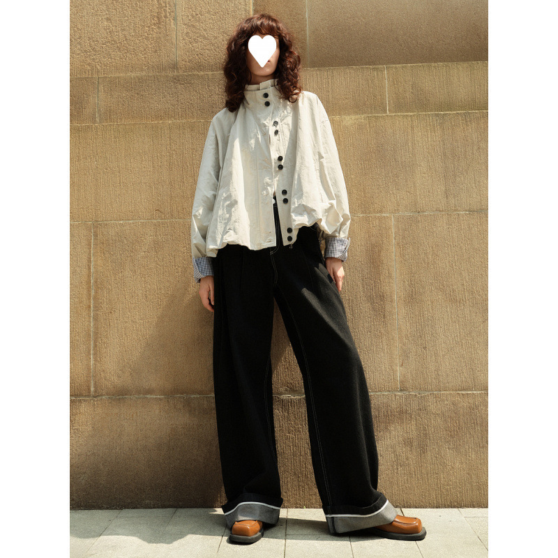 Official Image White Noise Jacket E Flower Bud Style Short Jacket 2026 Spring New Workwear Loose Commuter Top and Skirt