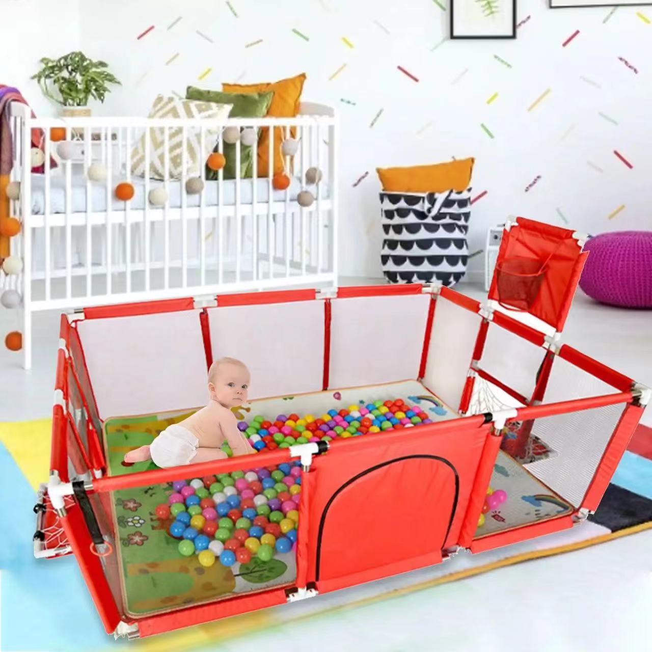 Corralito para bebés, valla de juegos para bebés, valla de juegos para el hogar, valla para niños, valla para piscina de pelotas para niños pequeños