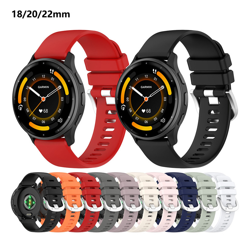 Suitable for Garmin Venu 4 41mm 45mm Glossy Silicone Strap Sq Venu3 Vivoactive6 Wrist Strap Suitable for Garmin Venu 4 41mm 45mm Glossy Silicone Strap Sq Venu3 Vivoactive6 Wrist Strap