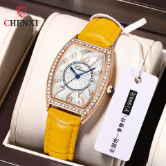 Morning Dawn Barrel Diamond Fashion Trend Ladies Watch Calendar Waterproof Manufacturer Cross-border Live E-commerce Quartz Watch