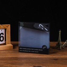 半透明正方形pvc鞋带鞋垫塑料盒挂耳pet衬衫毛巾包装盒柔软线彩盒