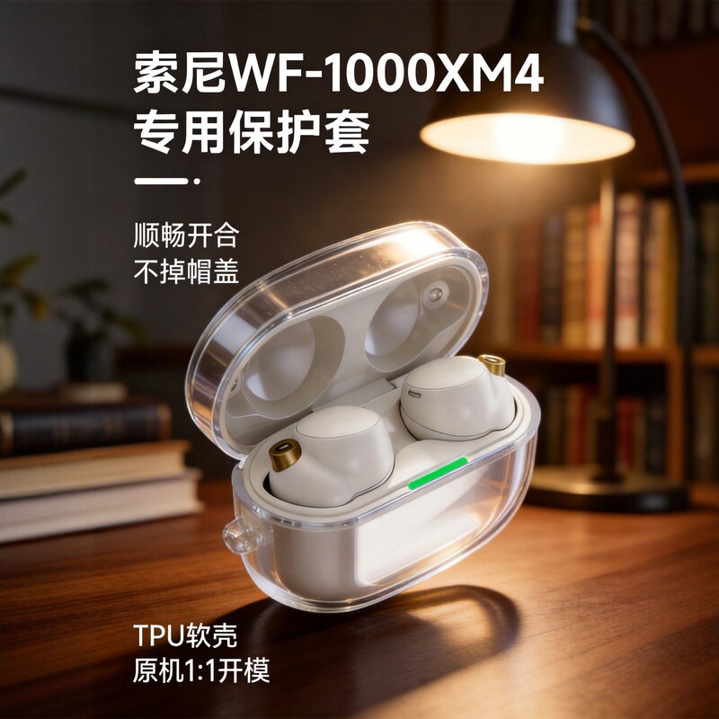 Sony Wf1000Xm4 True Wireless Earphone Case In-Ear Sony Protective Cover Charging Compartment Soft Shell Tpu Portable Sony Wf1000Xm4 True Wireless Earphone Case In-Ear Sony Protective Cover Charging Compartment Soft Shell Tpu Portable
