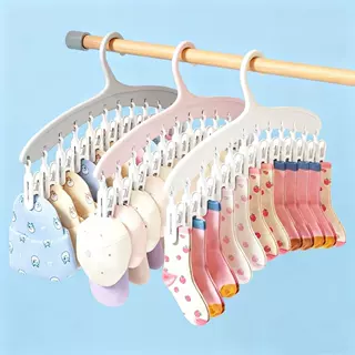 加粗加厚儿童衣架小孩新生婴幼儿宝宝专用晾衣服挂架中童大童衣撑