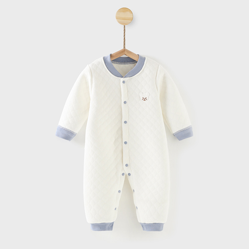 Baby Jumpsuit for Autumn and Winter, Cotton-Padded Warm Pure Cotton Autumn Clothes for Boys and Girls, Newborn Thickened Coat Baby Jumpsuit for Autumn and Winter, Cotton-Padded Warm Pure Cotton Autumn Clothes for Boys and Girls, Newborn Thickened Coat