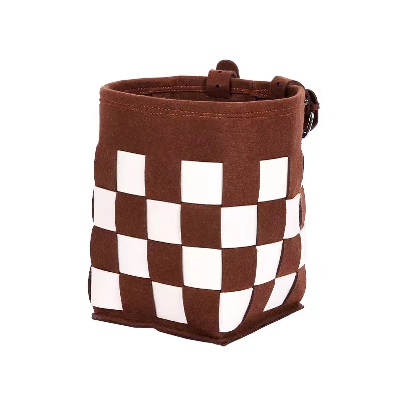 Bicycle basket thickened folding basket electric bicycle mountain bike front basket foldable portable dual-use vegetable basket