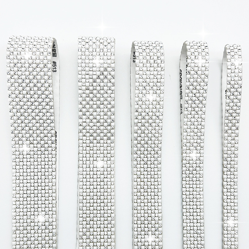 Resina de mosaico adhesivo de retroceso autoadhesivo banda de perforación accesorios de prenda de vestir barra de perforación caliente diy accesorios de caso de teléfono móvil barra de diamante autoadhesiva image 3