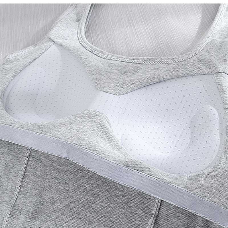 Primavera y Verano de color sólido sin costuras camisola envuelto en el pecho chaleco fijo de una pieza Copa interior y exterior desgaste medio-longitud anti-exposición chaleco para mujeres