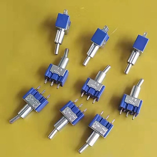 Button switch MTS-102 three-leg two-gear 6MM ON-ON polished Rod twist toggle rocker switch