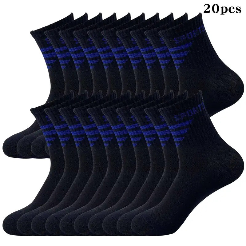 Thin socks genuine goods wholesale spring and summer new cotton socks half mesh letters boys sports socks breathable boneless socks