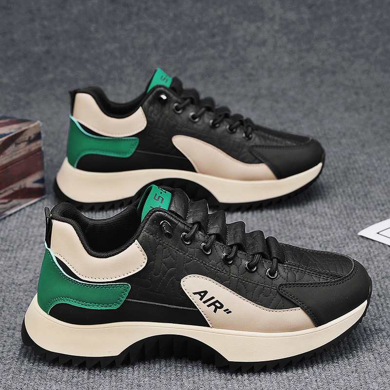 Forrest Gump herfst keuken werk, waterdichte en antislip heren casual leren voor sport, een voet zwarte veiligheidsschoenen_voghion.com