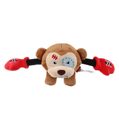 GiGwi Premium Dog Toy Boxing Glove, Plush Talking Chewable Tug-Along Puppy