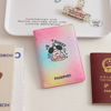 Cartoon passport case, capacious organizer bag, card holder, Korean style