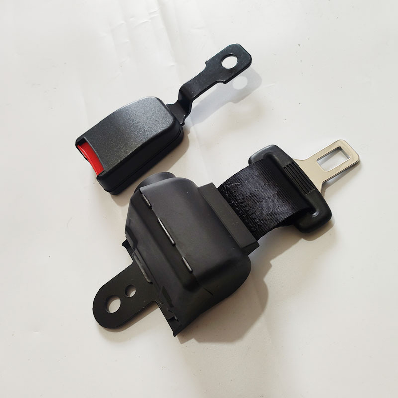 Car seat belt: Gaofe Retractable Two-Point Seat - black-half-enclosed-s16-upper-bend
