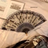 [Black] Rose Lace Fan