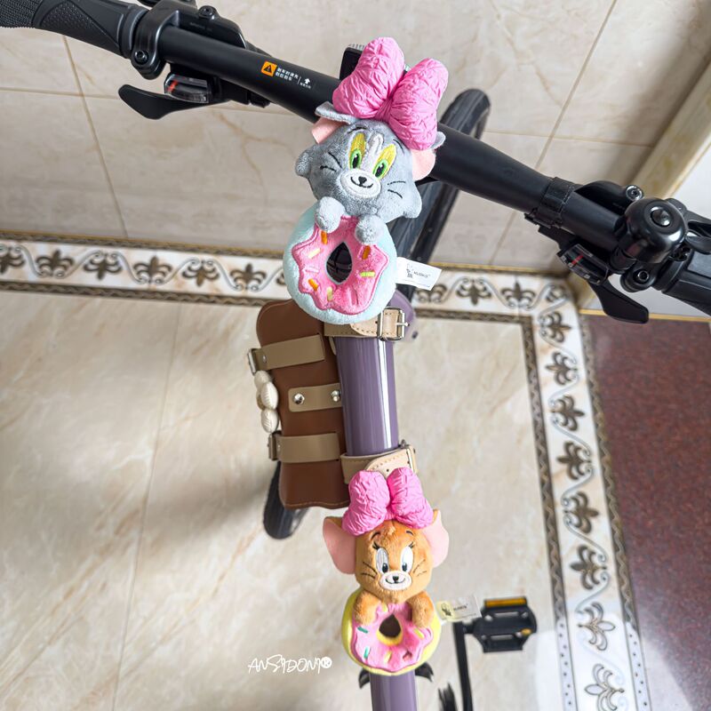 Road Mountain Bike Riding Accessories Bicycle Decoration Accessories Pendant Children's Balance Electric Motorcycle Doll Doll