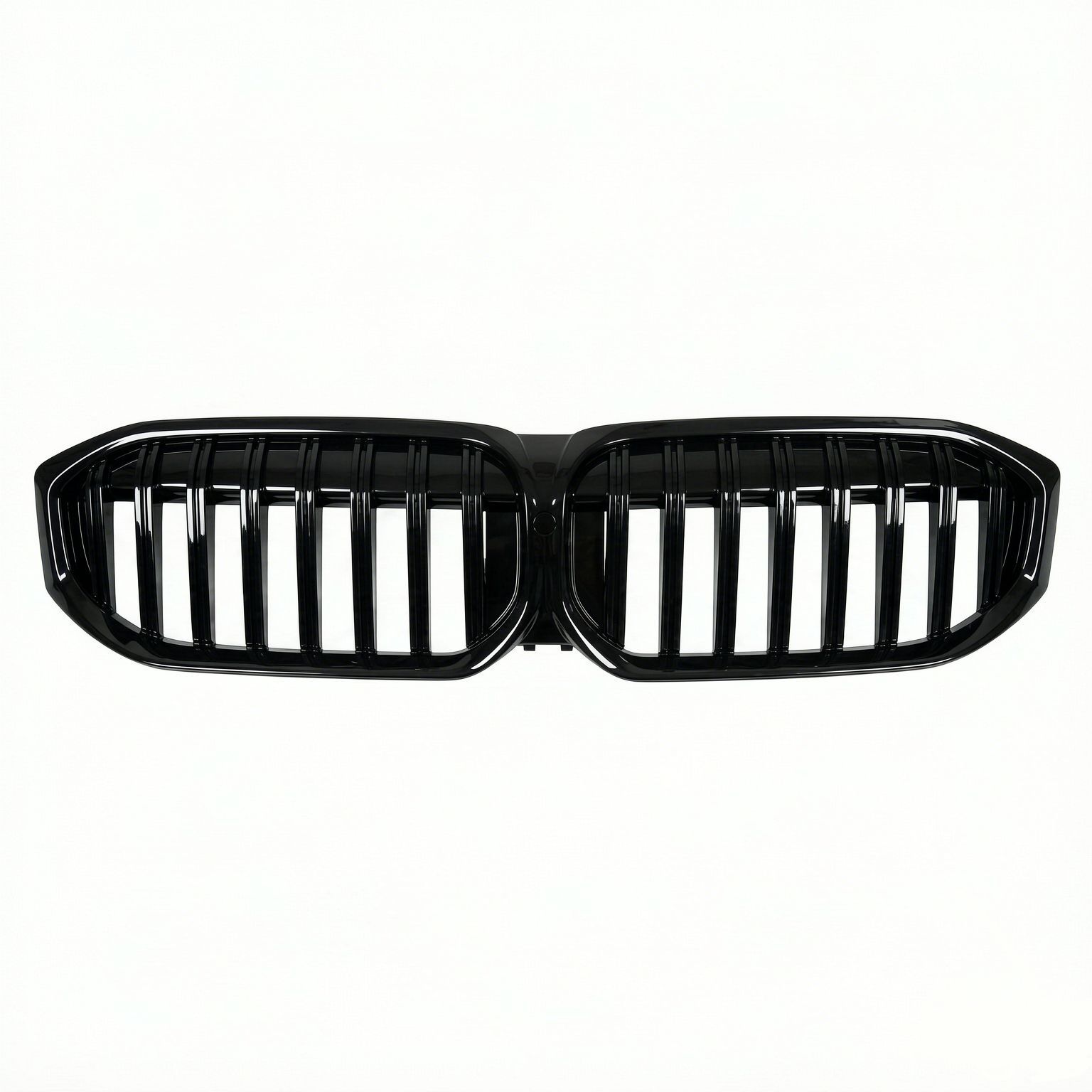 Suitable for BMW 3 Series LCI G20 G28 front bumper grille modification in bright black single-line design, 23-26 models