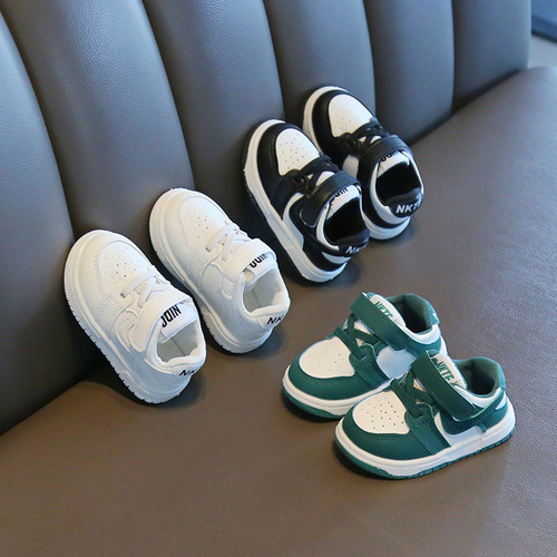 Spring and Autumn White Shoes Baby Toddler Shoes Versatile Baby Shoes Baby Shoes Leather Shoes for Boys and Girls
