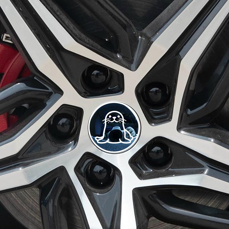 Byd Seal 06 Car Sticker Exterior Modification Seal 05 07 Gt Wheel Hub Cover Decorative Sticker Black Color Change