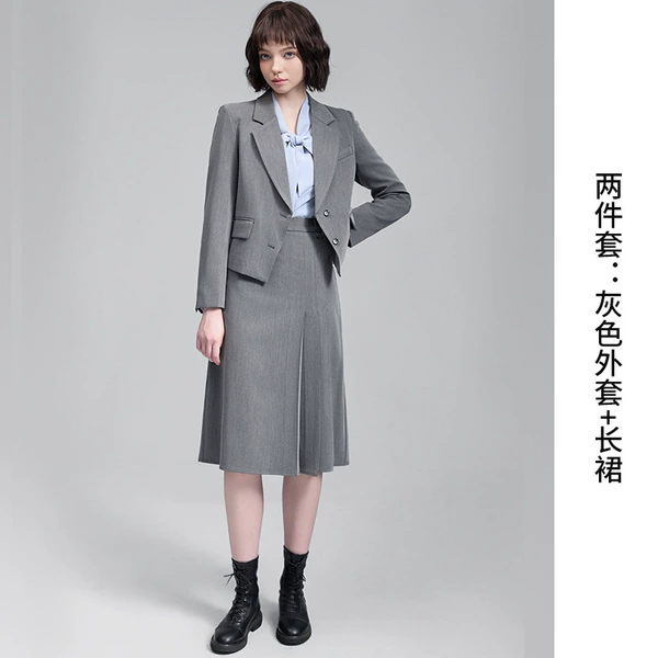 Classic suit jacket, skirt