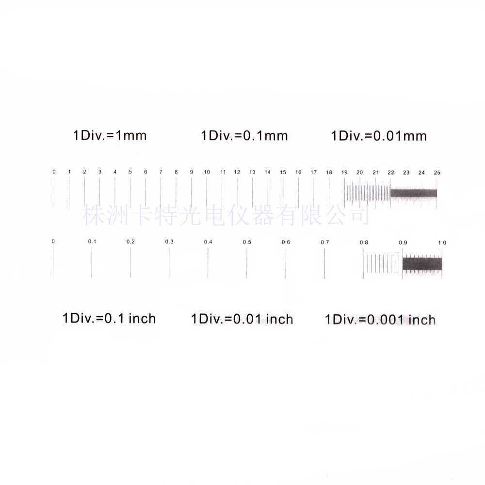 显微镜测微尺 英制校正尺 校准尺 分划板现货供应