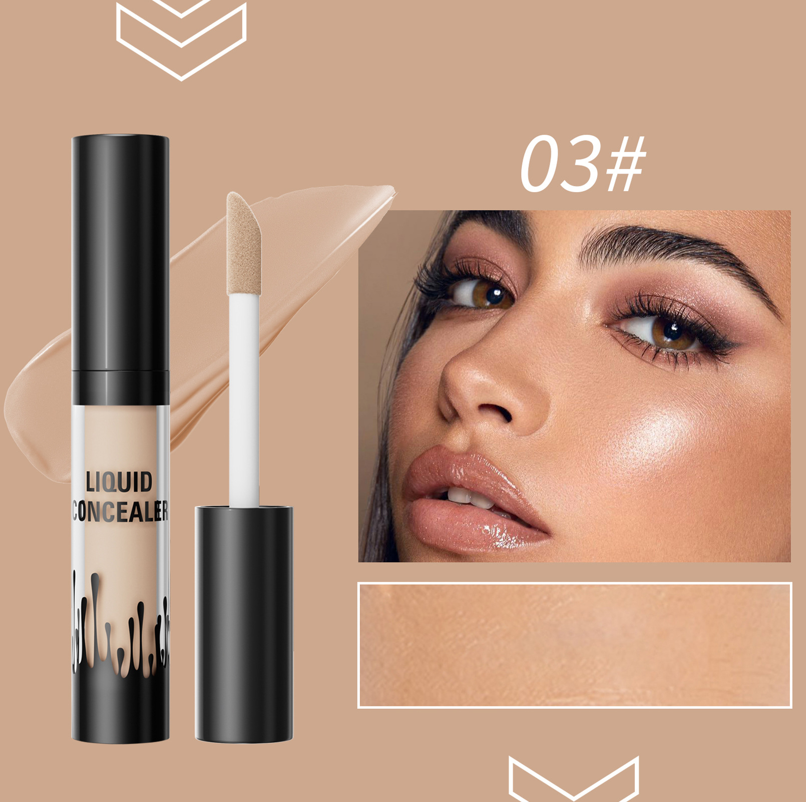 Hellokiss Cross-border Natural Blemish and Acne Mark Concealer is waterproof, sweat-resistant, light and snug, and suitable for tattoo concealer undefined