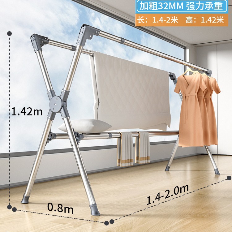 새로운 4극 1.4-2m 텔레스코픽 모델 [일반 발 패드] 설치가 필요 없음 [나사를 잠글 필요 없음]