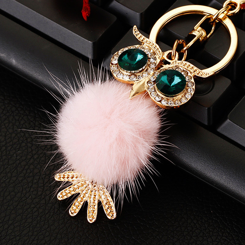 Cute Color Block Alloy Women's Keychain display picture 1