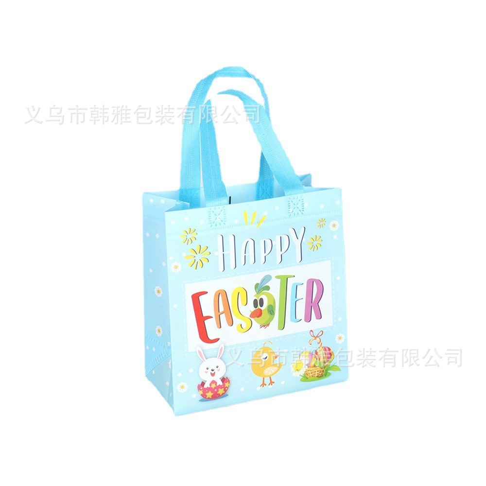 Transfronterizo en stock Bolsa de regalo de Pascua Bolso de dibujos animados no tejido Bolso de decoración de fiesta tridimensional grande traje