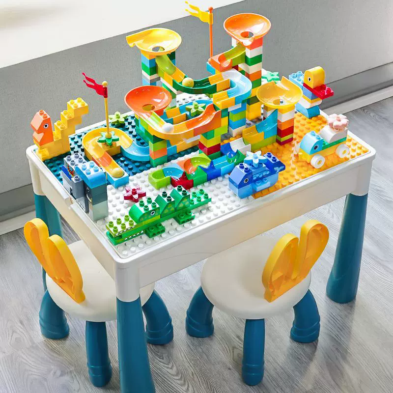 Construction Playset Universal Brainteaser, Building Table for Kids 3–6 yrs — Multi-size Kits (2–104 cm)