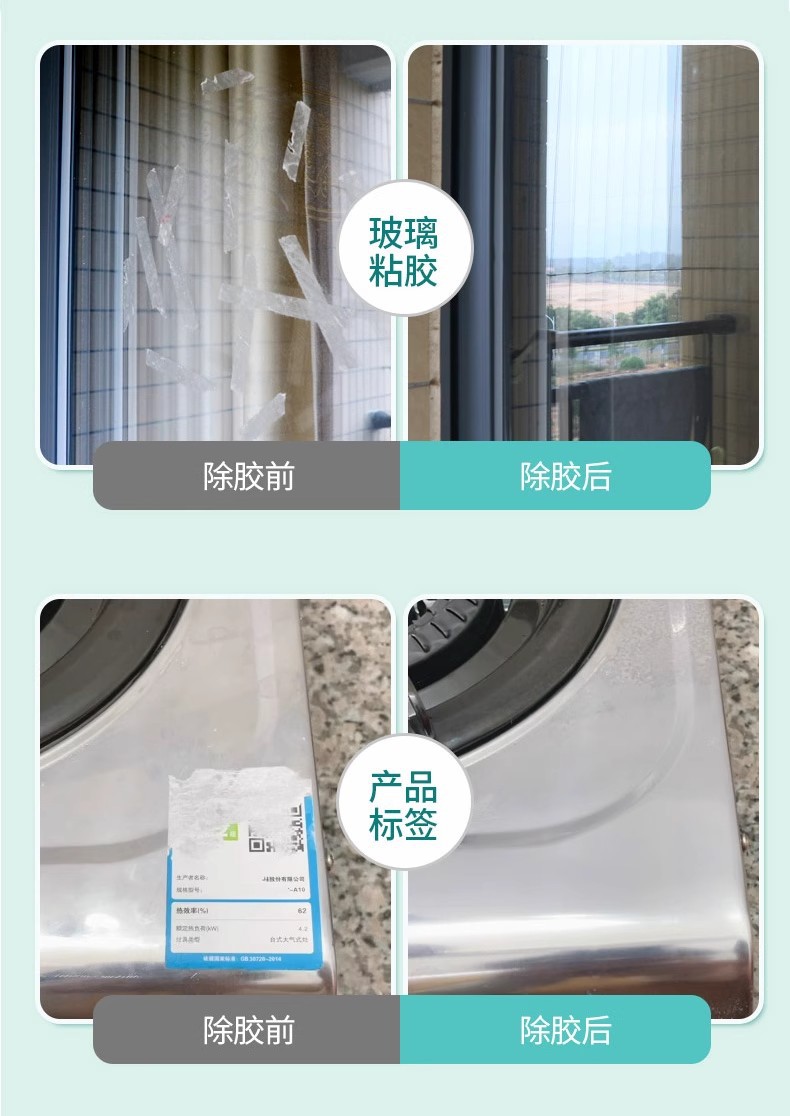 Adhesive remover, household adhesive remover, cleaning agent for dissolving adhesive, for removing adhesive residue from car glass, double-sided tape, and adhesive marks