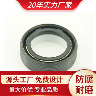 耐高温 机械密封件机械骨架油封19*30*10唇形螺纹防尘橡胶密封圈
