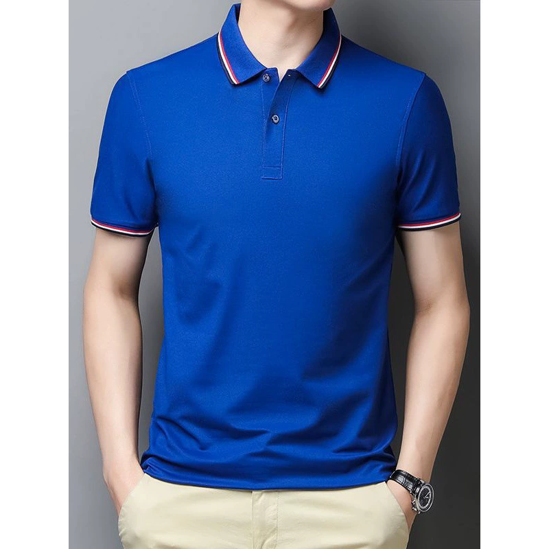Polo, elastic T-shirt, with short sleeve