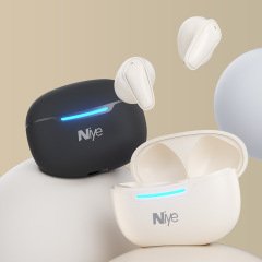 耐也真無線bluetoothイヤホン騒音低減超長航続半入耳待機ミニスポーツイヤホン携帯電話共通