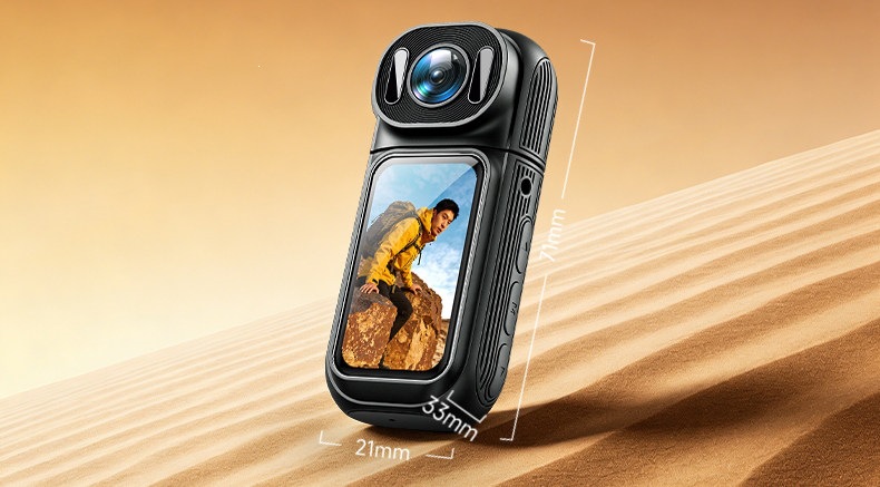 Action Camera Thumb Recorder Hd Video Camera Chest-Mounted Motorcycle Riding Neck-Hanging Shooting Gadget