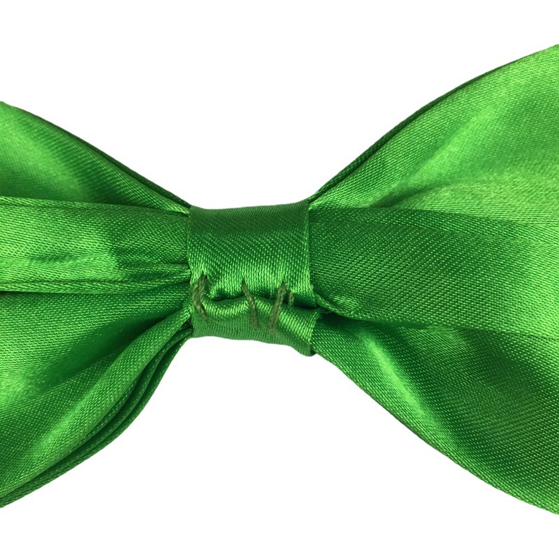 Pajarita hombres adultos novio rendimiento monocromo color sólido corbata doble spinning perro pajarita