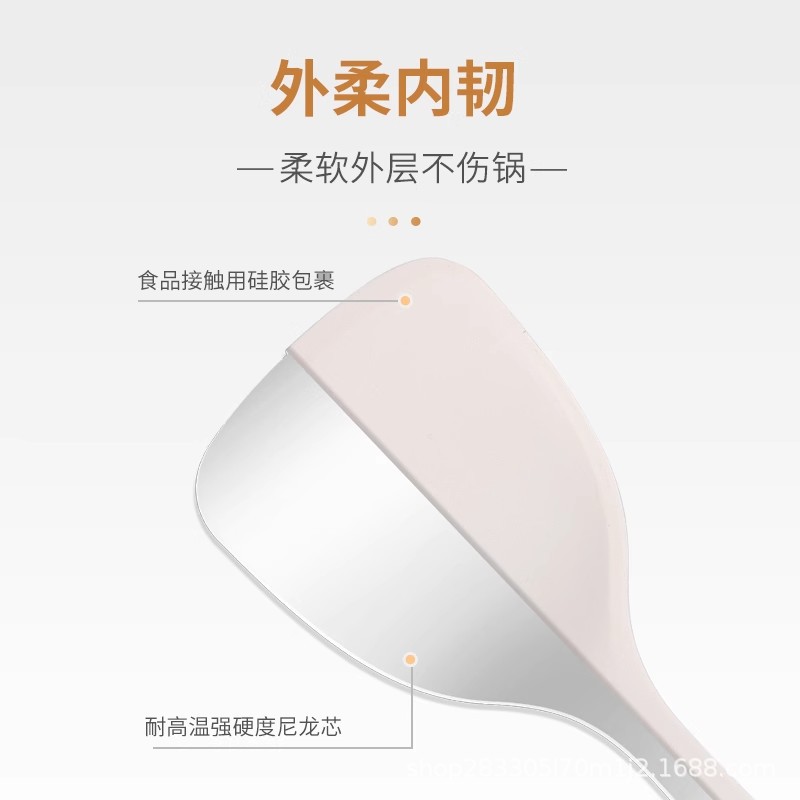 Cocina para el hogar olla antiadherente espátula de silicona especial espátula sopa cuchara juego de carne al por mayor pala de carne cuchara de olla caliente colador