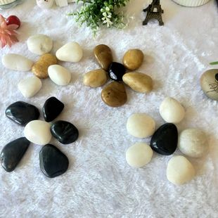 Colorful Rain Flower Stone Courtyard Pebbles Fish Tank Landscaping Flower Pots Small Stones Colorfulful Stone Landscape Paving Pebbles