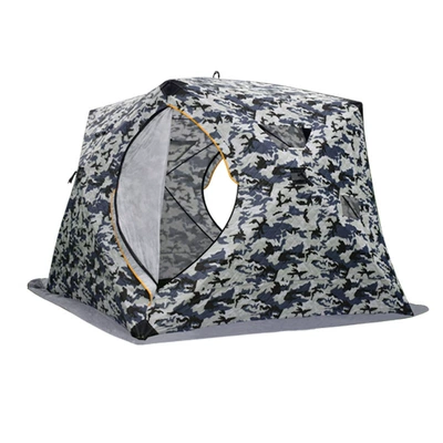 Snow Fishing House winter fishing Çadırlar - white-camouflage-5-8-people