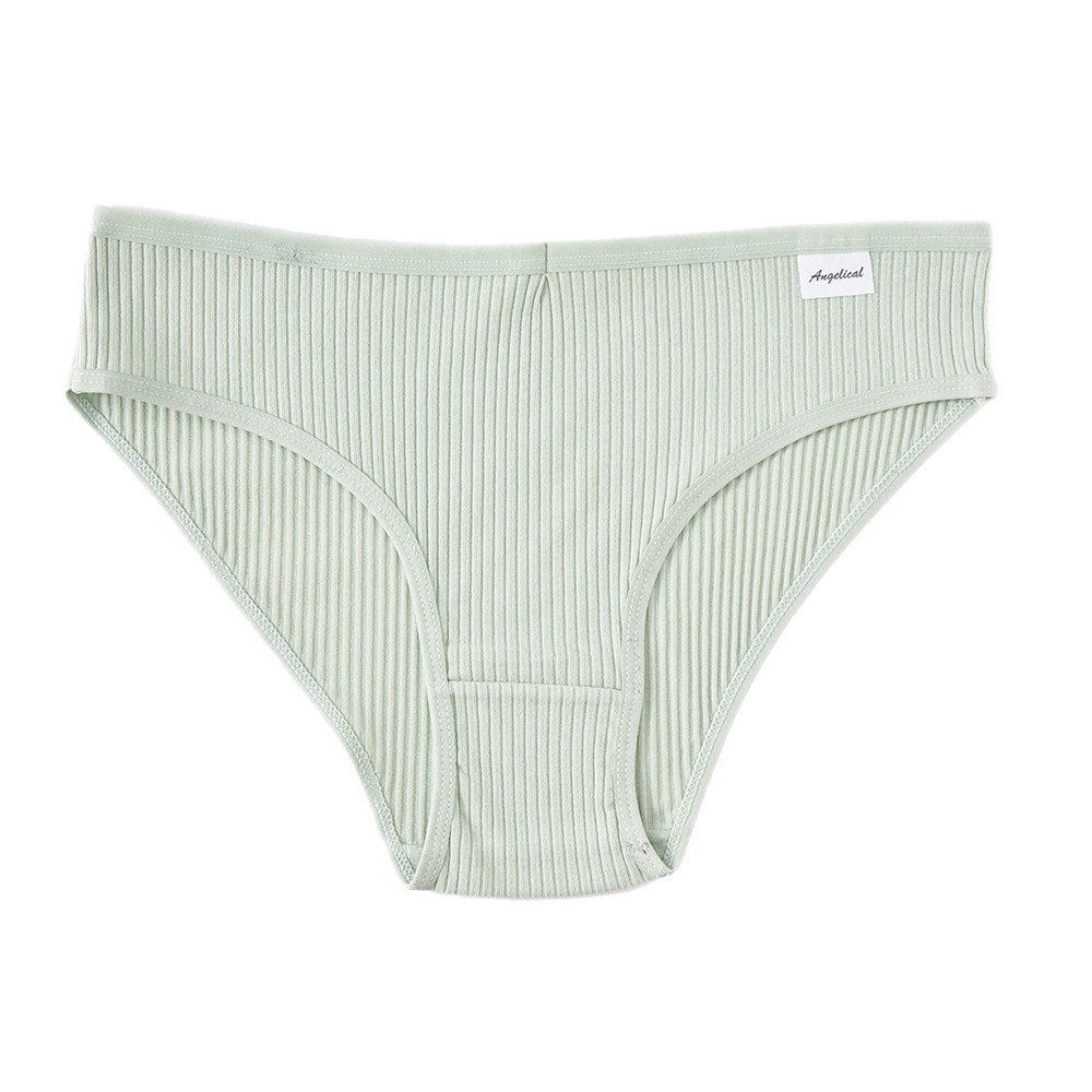 Pantalones de encaje transfronterizas de algodón femeninas frescas dulces de color sólido para niñas, entrepierna de algodón antibacteriano transpirable y cómoda image 6