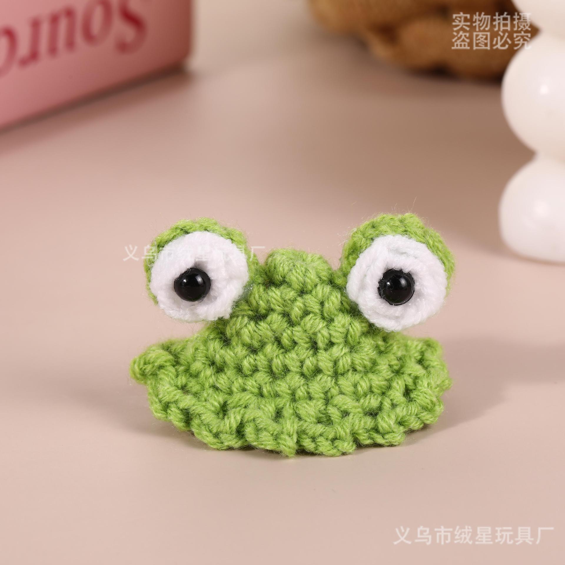 RX105 crochet hat-frog head