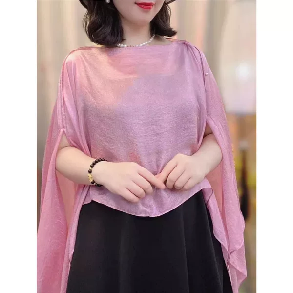 2025 Spring/Summer New Style Xiliyisha Pullover Shawl for Women, Versatile and Stylish Thin Cover-Up for Travel and Photography