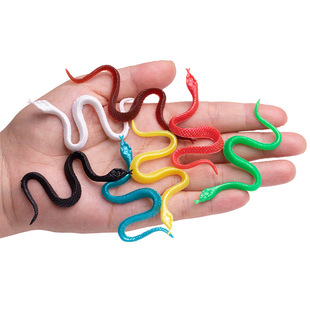 Simulated Snake Kindergarten Kidsren's Toy Snake Small Mini Snake Miniature Green Snake White Snake Mini Insect Model