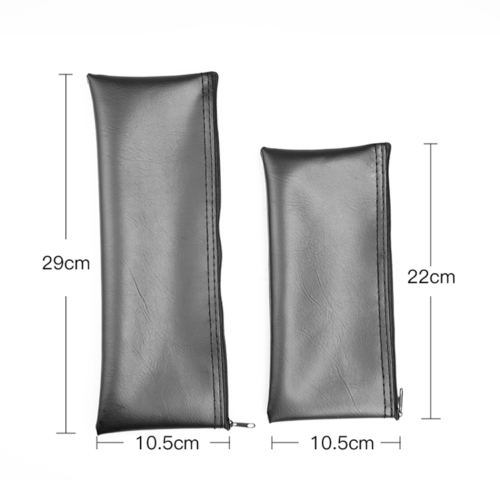 Manufacturer wholesale microphone storage bag wireless karaoke microphone PU leather bag drawstring zipper dustproof microphone storage bag