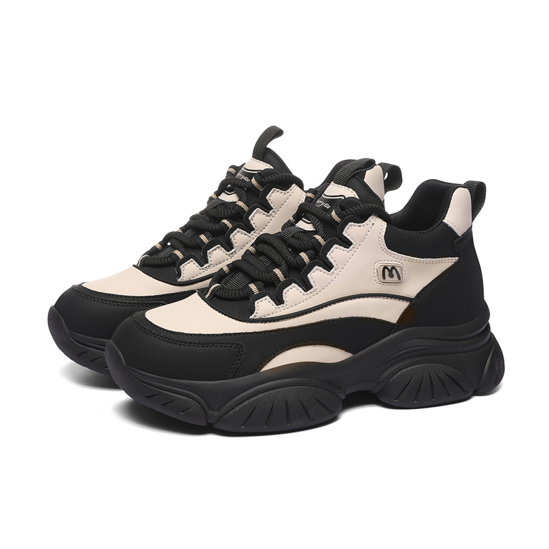 Demi-season shock-absorbing lightweight sneakers platform for…