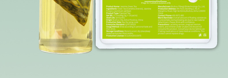 Jasmine Green Tea Moli Lücha Cold Brew Tea Bags 3g x 30 Sachets Sugar Free 90g key features