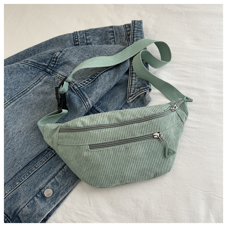 Bolsa de pecho de lana 2024 nuevo retro pequeño fresco coreano bolso casual simple bolso de lana ligero