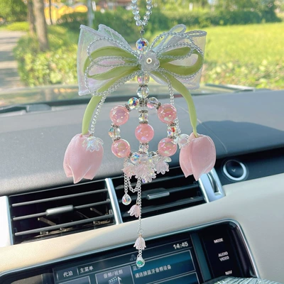 Pendant Crystal Car Rearview Mirror: Car hanging